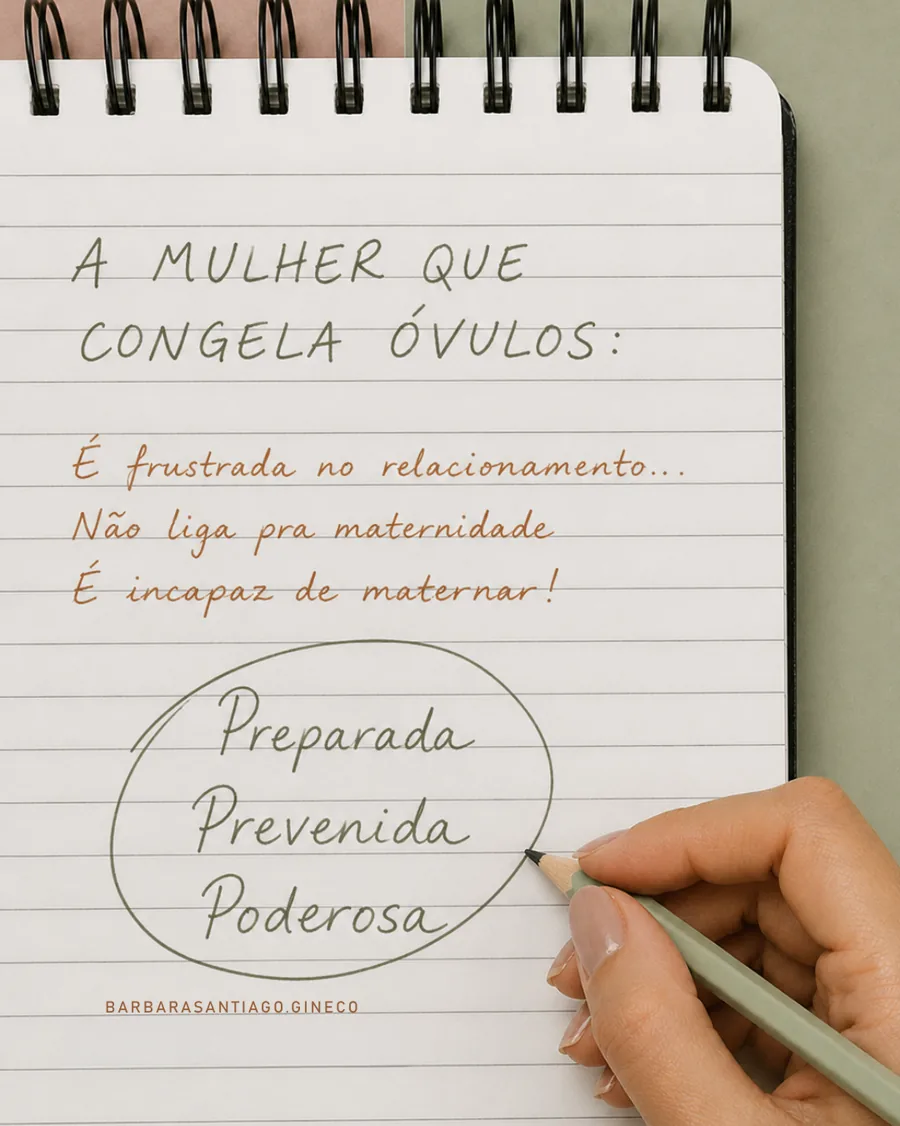 Publicação sobre congelamento de óvulos